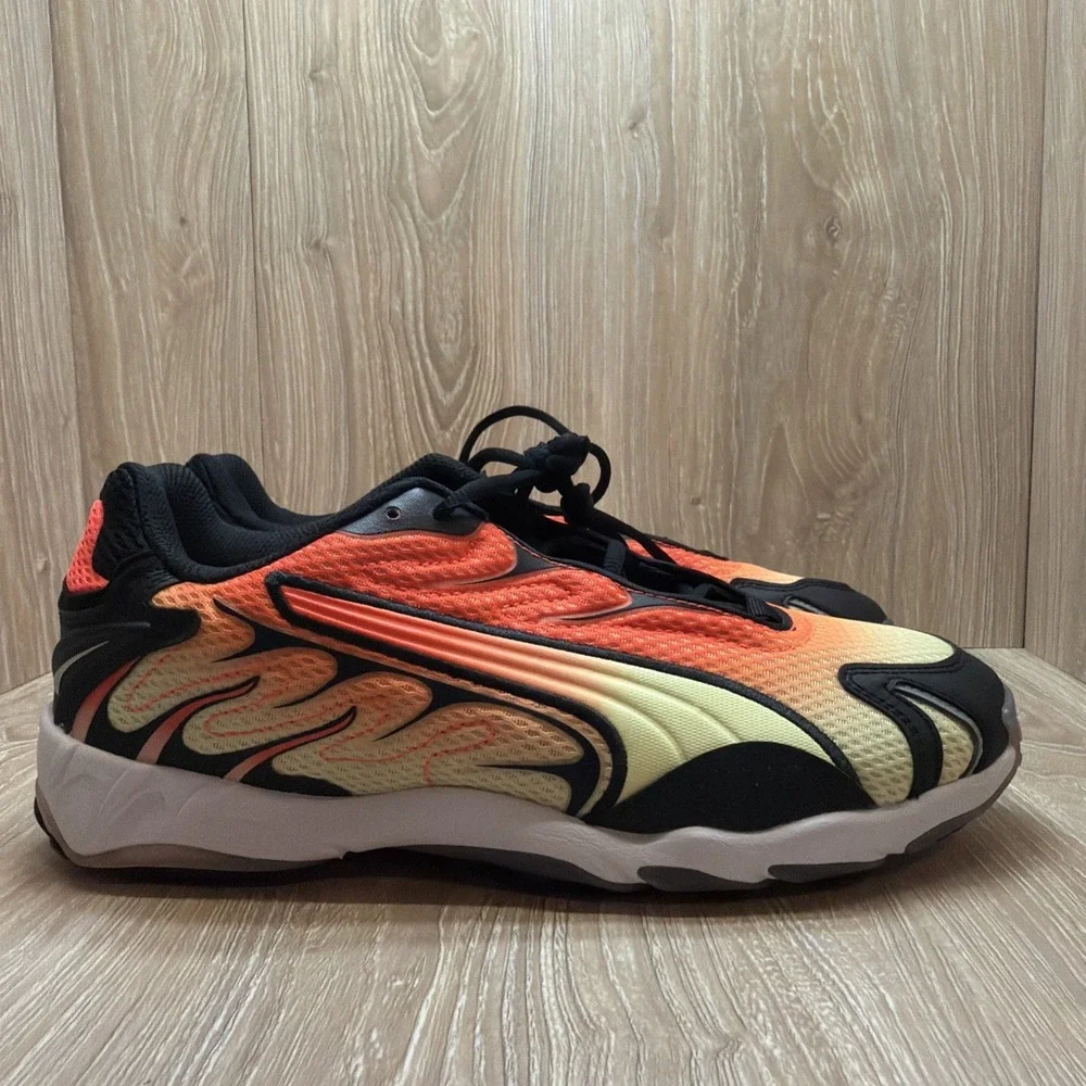 PUMA Inhale Lace Up  Mens Glowing Red Sneakers Casual Shoes US Men's 9